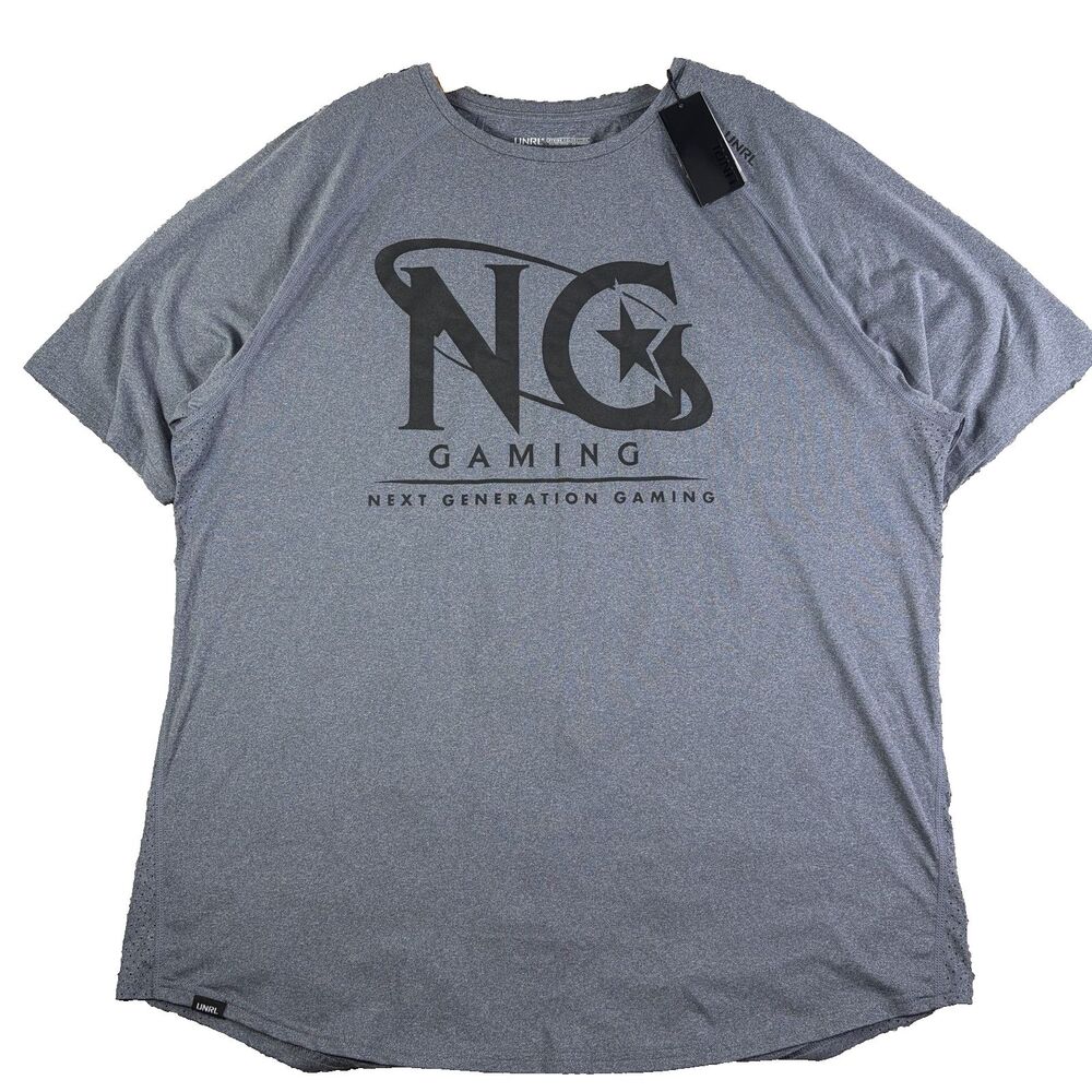 UNRL Stride Tee Mens XXL Short Sleeve Gray Activewear Training NWTGS